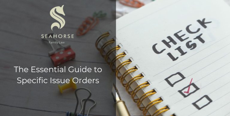 Specific Issue Orders Serhorse Family Law